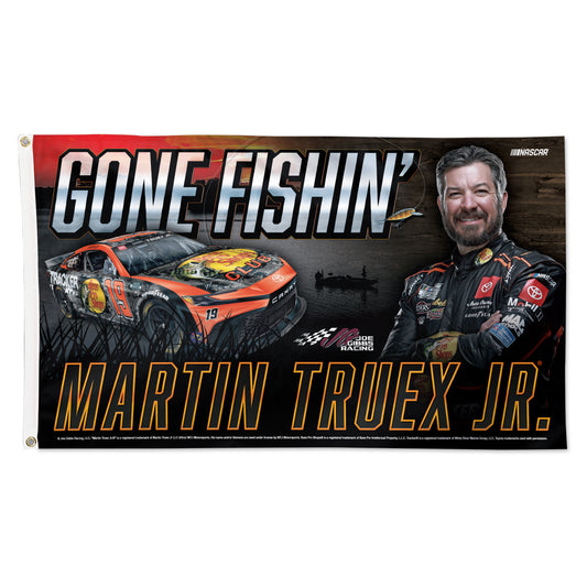 Martin Truex Jr. Gone Fishin' Retirement Flag