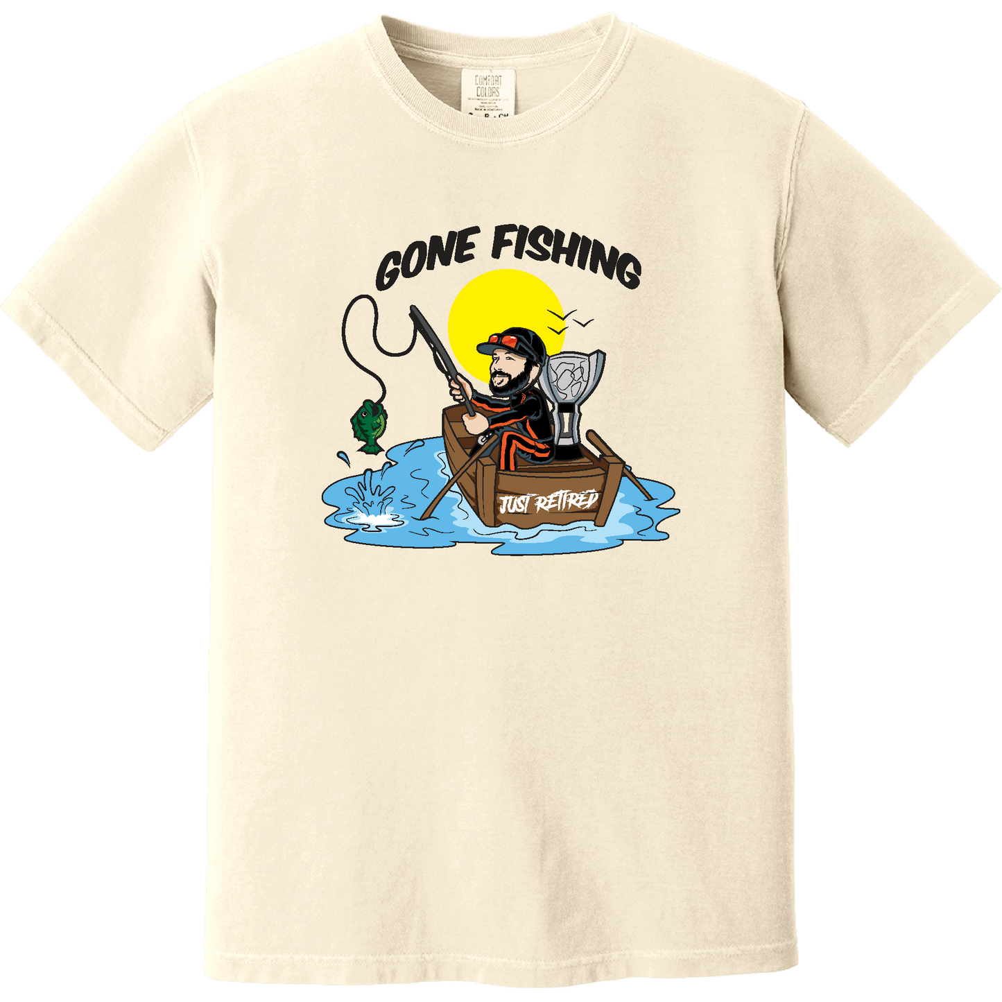 Bee G x MTJ Retirement "Gone Fishing" Tee